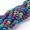 Natural Lava Rock Beads Strands G-D053-8mm-1-1