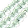 Natural Green Fluorite Beads Strands G-G116-A02-02-1