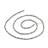 Electroplate Glass Beads Strands X-EGLA-F149-FP-09-4