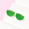 Brass Stud Earrings KK-F358-01G-4