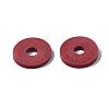 Flat Round Handmade Polymer Clay Beads CLAY-R067-10mm-29-6