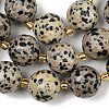 Natural Dalmatian Jasper Beads Strands G-C249-A02-16mm-5