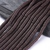 Flat Round Handmade Polymer Clay Beads CLAY-R067-8.0mm-38-3
