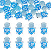 12Pcs Luminous Translucent Resin Sea Animal Cabochons RESI-TA0004-56F-2