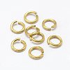 Brass Open Jump Rings KK-P096-08-D-1