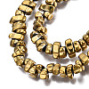 Electroplate Non-magnetic Synthetic Hematite Beads Strands X-G-T061-102L-2