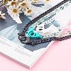 Personalized Acrylic Curb Chain Necklaces Sets NJEW-JN03431-7