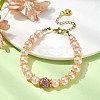 Glass Imitation Pearl Beaded Bracelets for Women BJEW-JB10034-02-2