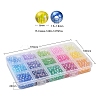 15 Colors Transparent Acrylic Beads DIY-YW0005-36-4
