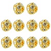 10Pcs Brass Beads RB-YW0001-19G-1
