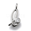 Brass Micro Pave Cubic Zirconia Pendants KK-B132-12P-L-1