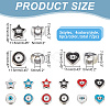 72Pcs 12 Style CCB Plastic European Beads CCB-AR0001-09-2