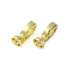 Brass Fold Over Clasps KK-B089-01G-2