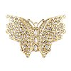 304 Stainless Steel with Rhinestone Big Pendants STAS-Z186-08G-01-1