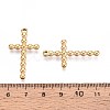 304 Stainless Steel Religion Cross Pendants STAS-T067-34G-3