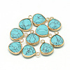 Synthetic Turquoise Pendants G-Q963-03-1
