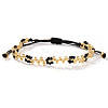 Bohemian Glass Seed Bead Braided Bead Bracelets AS6316-3-1