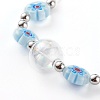 Adjustable Handmade Millefiori Glass Beaded Bracelets BJEW-JB06074-02-2