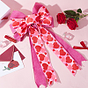 Heart Pattern Polyester Bowknots DIY-WH0308-381A-3