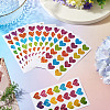 Heart Plastic Stickers DIY-TADJ0002-006A-6