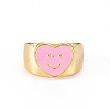 Alloy Enamel Wide Band Rings RJEW-N034-009D-RS-2