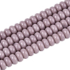 3Starnds Opaque Spray Painted Glass Beads GLAA-PA0001-35A-1
