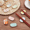 2 Sets 2 Styles Ceramic Chopstick Stands DJEW-CP0001-36B-4