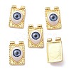 Brass Resin Pendants KK-P204-19G-2