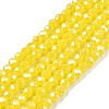 Electroplate Glass Beads Strands EGLA-A044-P1mm-A04-1