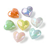 UV Plating Opaque Acrylic Beads MACR-M024-02-1