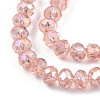 Electroplate Glass Beads Strands EGLA-A034-T6mm-B32-3