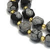 Natural Snowflake Obsidian Beads Strand G-I376-D08-01-3