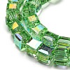 Electroplate Glass Beads Strands EGLA-M031-01A-HR-4