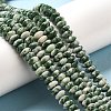 Natural Green Spot Beads Strands G-Z030-A03-01-4