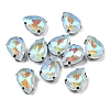 Mocha Fluorescent(MI) Teardrop Sew on Rhinestone GGLA-R043-02B-P01-1