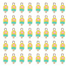 100Pcs Handmade Polymer Clay Charms CLAY-TA0001-96C-2