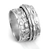 Retro Rotatable 304 Stainless Steel Finger Rings FS-WG84C22-13-1