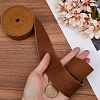 2M Flat AB Grade Cowhide Leather Cord AJEW-WH0479-73F-03-3