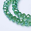 Electroplate Glass Beads Strands EGLA-A034-T6mm-A10-3