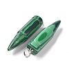 Synthetic Malachite Pointed Pendants G-D850-15-3