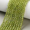Natural Peridot Beads Strands G-Z150-A01-4mm-1