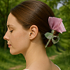 2Pcs 2 Styles Zinc Alloy and Polyester Claw Hair Clips PHAR-GO0001-06-5