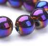 Non-magnetic Synthetic Hematite Beads Strands X-G-S096-4mm-6-2