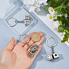 3Pcs Zinc Alloy Keychains KEYC-FH0001-74-3