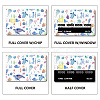 Rectangle PVC Plastic Waterproof Card Stickers DIY-WH0432-234-4