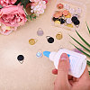 24Pcs 6 Colors Brass Pendant Cabochon Settings FIND-CA0010-44-4