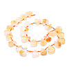 Heated Natural Citrine Beads Strands G-E569-R06-2