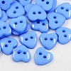Acrylic Heart Buttons BUTT-E071-B-M-2