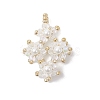 Imitate Austrian Crystal Glass & Glass Seed Beads Pendants PALLOY-MZ01060-02-1