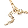 2Pcs 2 Style Rectangle with Good Luck Pendant Necklaces Set NJEW-JN04009-6